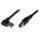 StarTech USB-A 3.0 -> USB-B 3.0 M/M adatkábel 1m fekete 90° jobb/egyenes