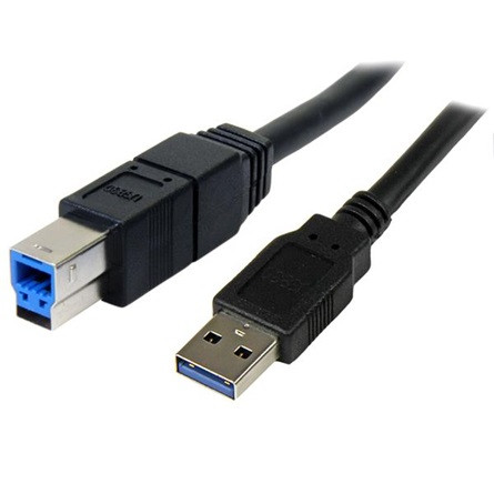 StarTech USB-A 3.0 -> USB-B 3.0 M/M aktív adatkábel 5m fekete