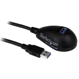   StarTech USB 3.0 A M/F adatkábel hosszabbító 1.5m fekete dokkolóval