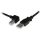 StarTech USB-A 2.0 -> USB-B 2.0 M/M adatkábel 3m fekete egyenes/90° bal
