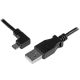 StarTech USB-A 2.0 -> USB-B 2.0 micro M/M adatkábel 1m fekete egyenes/jobb, 30/24 AWG
