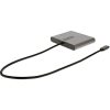 StarTech QUAD MONITOR DISPLAY USB-C 3.2 Gen1 -> 4db HDMI 2.0 M/F adapter 0.3m szürke