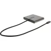 StarTech QUAD MONITOR DISPLAY USB-C 3.2 Gen1 -> 4db HDMI 2.0 M/F adapter 0.3m szürke