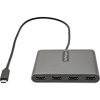 StarTech QUAD MONITOR DISPLAY USB-C 3.2 Gen1 -> 4db HDMI 2.0 M/F adapter 0.3m szürke