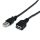 StarTech USB A M/F adatkábel hosszabbító 1.8m fekete