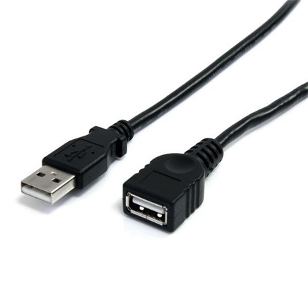 StarTech USB A M/F adatkábel hosszabbító 1.8m fekete
