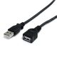 StarTech USB A M/F adatkábel hosszabbító 1.8m fekete