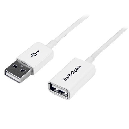StarTech USB A M/F adatkábel hosszabbító 1m fehér