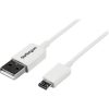 StarTech USB-A 2.0 -> USB-B 2.0 micro M/M adatkábel 0.5m fehér