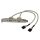 StarTech 2db USB-A Pinheader 5pin -> 2db USB-A 2.0 F/F hátlapi kivezetés