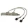 StarTech 2db USB-A Pinheader 5pin -> 2db USB-A 2.0 F/F hátlapi kivezetés