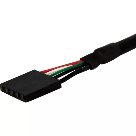 StarTech USB-B 2.0 mini 5pin -> USB-A 2.0 F/F adatkábel 0.3m fekete panel mount