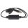 StarTech USB-A 2.0 -> 2db PS/2 M/F adapter 0.4m fekete