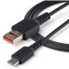 StarTech Secure Charging USB-A 2.0 -> USB-C M/M töltőkábel 1m fekete