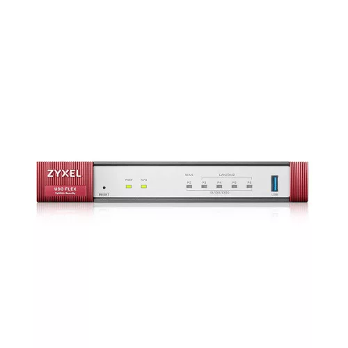 Zyxel USG FLEX 50 Series, 10/100/1000, 1*WAN, 4*LAN/DMZ ports, WiFi 6 AX1800, 1*