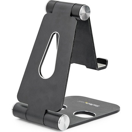 StarTech SMARTPHONE AND TABLET STAND - PORTABLE AND FOLDABLE - BLACK