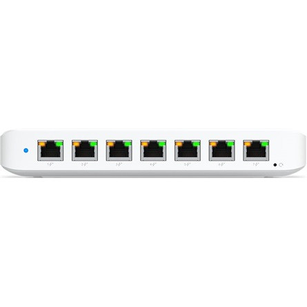 Ubiquiti USW-Ultra-60W Layer 2, 8-port GbE PoE switch: 7x GbE PoE+ output ports, GbE port with optional PoE++ input