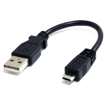 StarTech USB-A 2.0 -> USB-B 2.0 micro M/M adatkábel 0.15m fekete