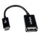 StarTech USB-B 2.0 micro -> USB-A 2.0 M/F adatkábel 0.1m fekete OTG