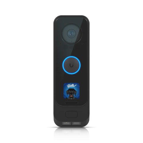 UBIQUITI The G4 Doorbell Pro is a WiFi-enabled video doorbell equipped with a primary 5MP camera and a secondary 8MP package camera.