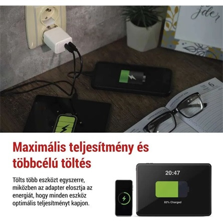 Emos GaN PD 35 W max. univerzális USB töltő