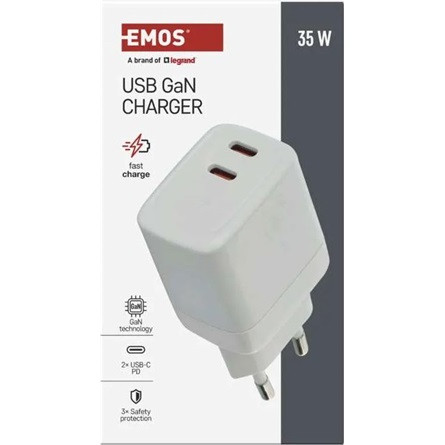 Emos GaN PD 35 W max. univerzális USB töltő