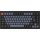 Keychron V1 Max Bluetooth / vezeték nélküli magyar Gateron Jupiter Red mechanikus billentyűzet fekete-kék
