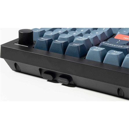 Keychron V5 Max Bluetooth / vezeték nélküli magyar Gateron Jupiter Red mechanikus billentyűzet fekete