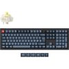 Keychron V6 Max Bluetooth / vezeték nélküli magyar gaming Gateron Jupiter Banana mechanikus billentyűzet fekete-szürke