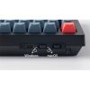Keychron V6 Max Bluetooth / vezeték nélküli magyar gaming Gateron Jupiter Banana mechanikus billentyűzet fekete-szürke