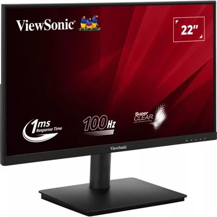 ViewSonic Monitor 22" - VA220-H (IPS, 16:9, 1920x1080, 100Hz, 1ms, 250cd/m2, D-sub, HDMI, VESA)