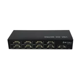 Rainbow VGA+audio mátrix, 4in-4out, infra, RS232