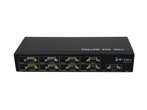 Rainbow VGA+audio mátrix, 4in-4out, infra, RS232
