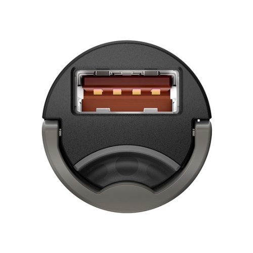 Baseus Tiny Star Mini autós gyorstöltő 30W, USB Type-A, szürke