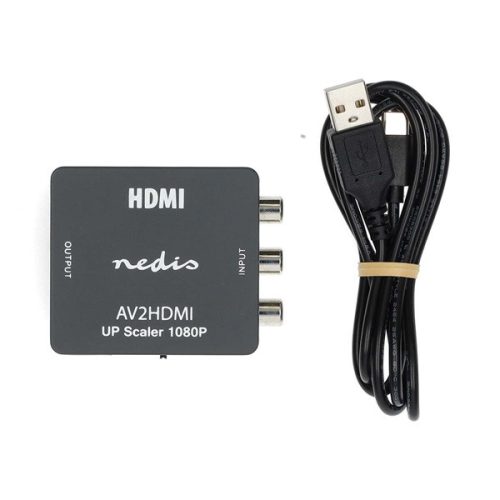 Nedis VCON3456AT (converter) videó konverter, 3 xRCA bemenet - HDMI kimenet 1080p, 1,65 Gbps
