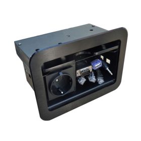   Rainbow 1x230V, 1xVGA, 1xUSB, 3xRJ45, 1x3,5mm audio (1x230V fix, a többi -szüksé