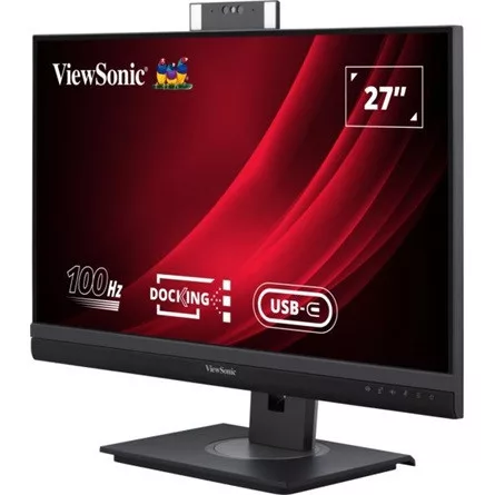 ViewSonic 27IN QHD FRAMELESS IPS MONITOR WITH WEBCAM. HDMI. DISPLAYPORT I