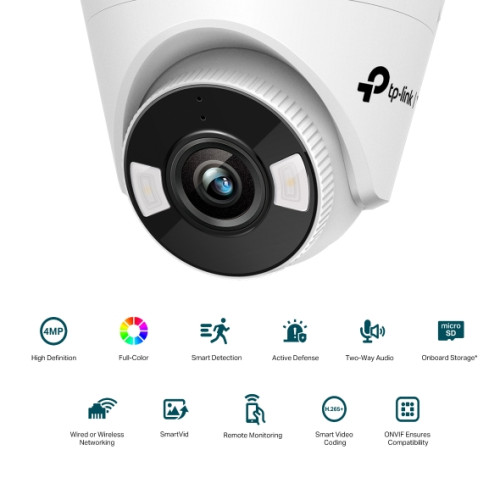 TP-LINK VIGI C440 4MP Full-Color Wi-Fi Turret Network Camera