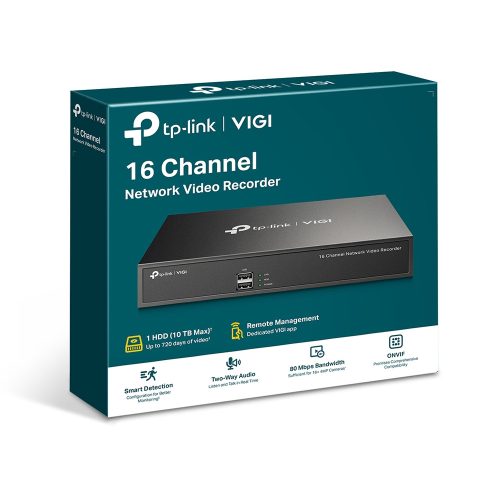 TP-LINK VIGI NVR1016H 16 csatornás hálózati vidó rögzítő