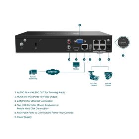   TP-LINK VIGI NVR1104H-4P 4 PoE+ csatornás hálózati videó rögzítő
