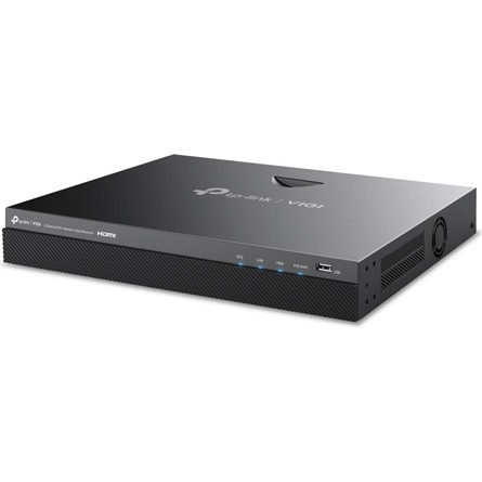 TP-link NVR rögzítő - NVR2008H-8MP (8 csatorna, 8 PoE+ port 93W; H265+, 8MP, HDMI, VGA, 2xUSB, 2xSata, audio)