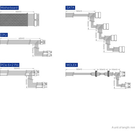 FSP VITA GD ATX desktop tápegység 550W 80+ Gold BOX