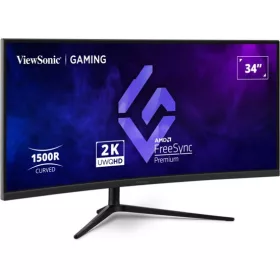   ViewSonic Mon ViewSonic 34" VX3418C-2K FreeSync Premium, UWQHD - 1500R - VA - 180Hz I 2 év garancia I