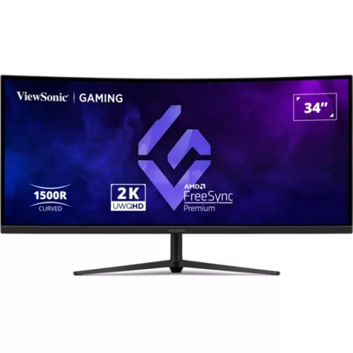 ViewSonic Mon ViewSonic 34" VX3418C-2K FreeSync Premium, UWQHD - 1500R - VA - 180Hz I 2 év garancia I