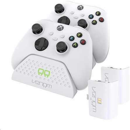 VENOM XBOX Series S/X Kiegészítő Töltő állomás + akkumulátor Fehér, VS2870