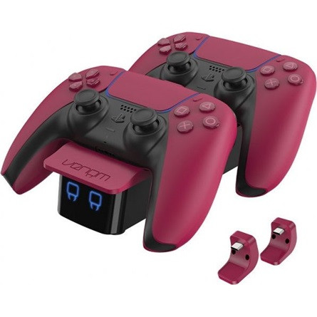 Venom PlayStation 5 Cosmic Red dupla töltőállomás piros