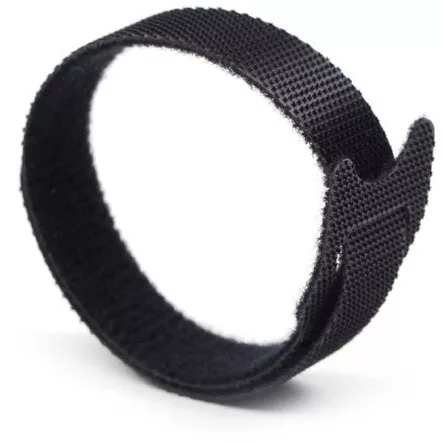 Gembird 210x12mm tépőzáras kábelkötegelő kábelkötegelő fekete 100db