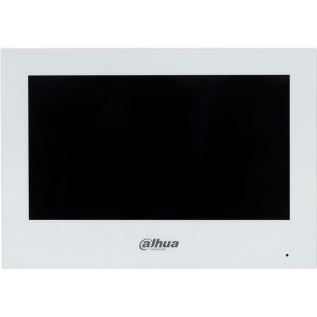 Dahua IP video kaputelefon - VTH2621GW-P (beltéri egység, 7" touch screen, 1024x600, PoE, SD, I/O, H.265, fehér)