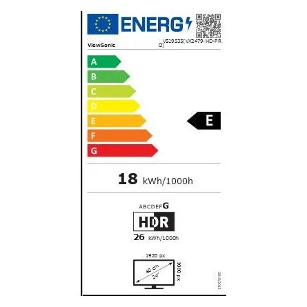 ViewSonic Gamer Monitor 24" - VX2479-HD-PRO (IPS, 16:9, 1920x1080, 180Hz, 1ms, 250cd/m2, 2xHDMI, DP, VESA)
