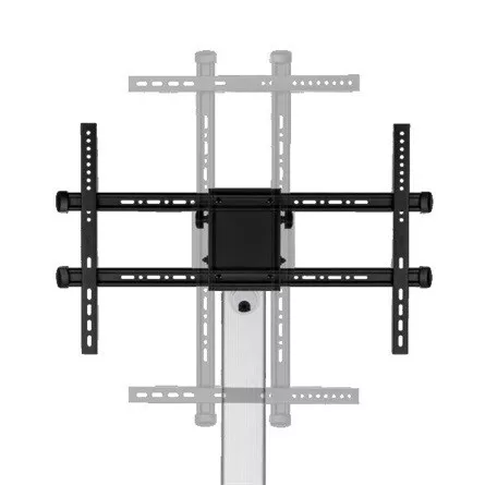 SBOX FS-444 37"-86" monitor TV gurulós tartó állvány fekete-ezüst